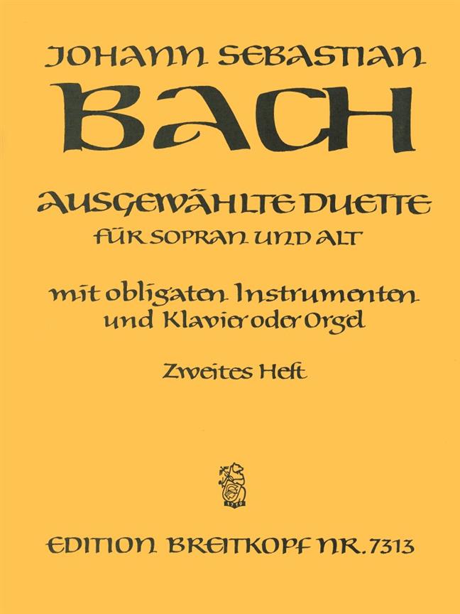 Bach: Ausgewählte Duette fuer Sopran und Alt 2