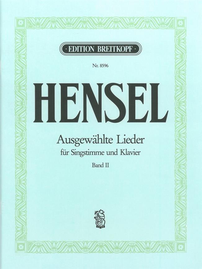 Fanny Hensel: Ausgewählte Lieder, Band 2