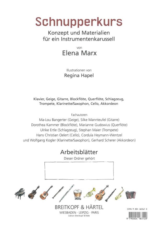 Elena Marx: EB 8764E - Ergänzung 4 Klarinette/Sax.(Schnupperkurs Schülerteil)