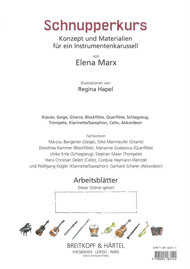 Elena Marx: EB 8764G - Ergänzung 6 Akkordeon(Schnupperkurs Schülerteil)