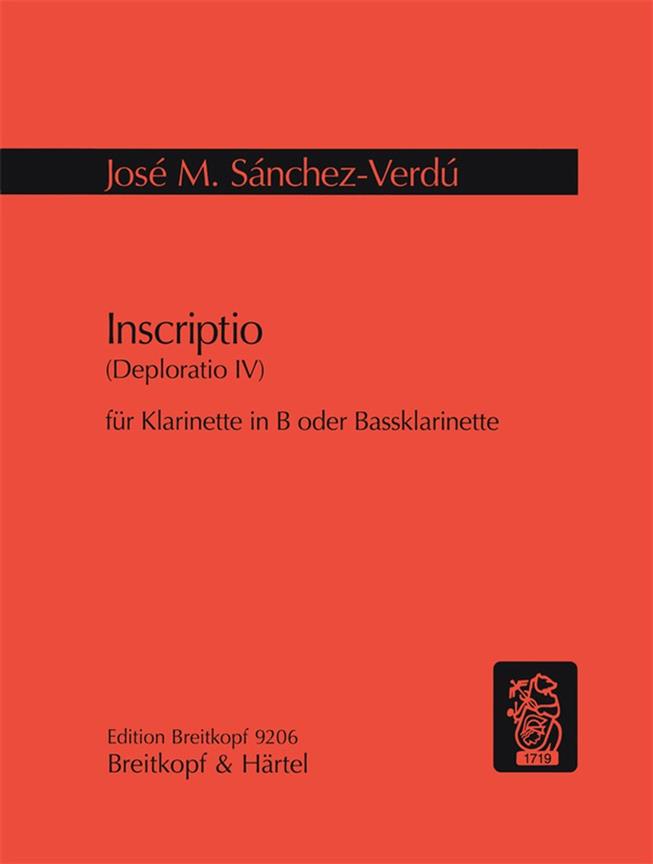 Jose Maria Sanchez-Verdu: Inscriptio