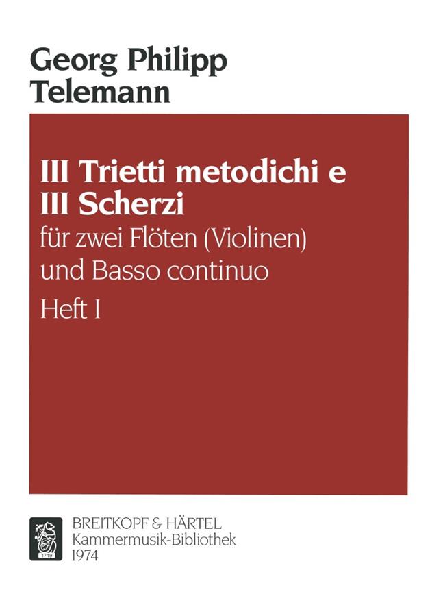 Georg Philipp Telemann: Trietto Metodicho, Nr. 1 A-dur