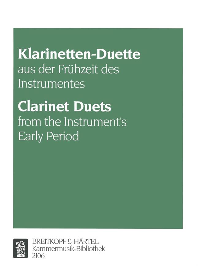 Clarinetten Duette Aus Fruhzeit