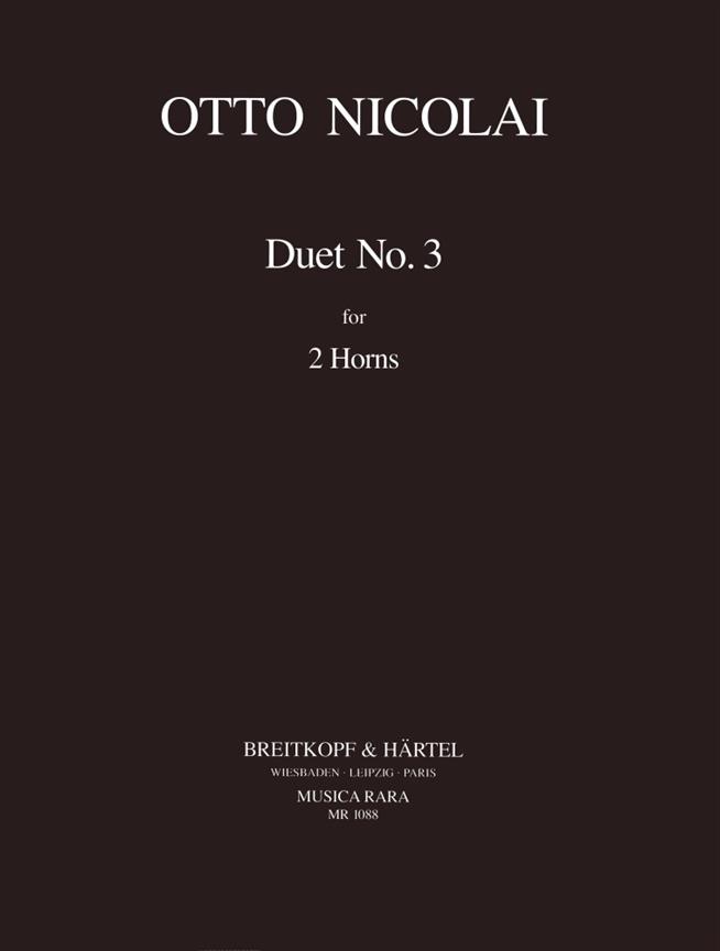 Otto Nicolai: Duo Nr. 3