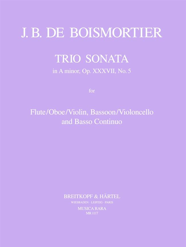 Joseph Bodin de Boismortier: Triosonate in a op. 37/5