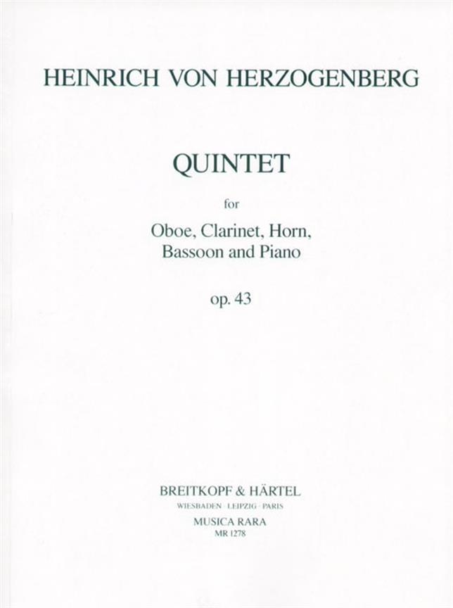 Heinrich von Herzogenberg: Quintett op. 43