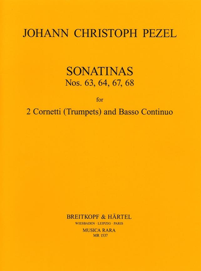 Johann Christoph Pezel: Sonatinen Nr. 63, 64, 67, 68