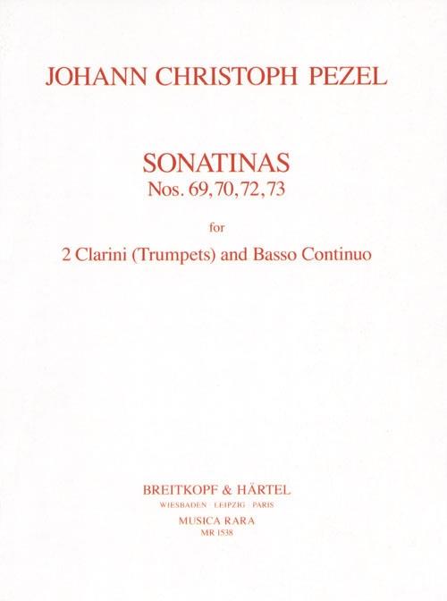 Johann Christoph Pezel: Sonatinen 69, 70, 72, 73
