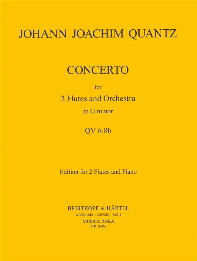Johann Joachim Quantz: Konzert fuer 2 Flöten, Streicher und Bc. in g