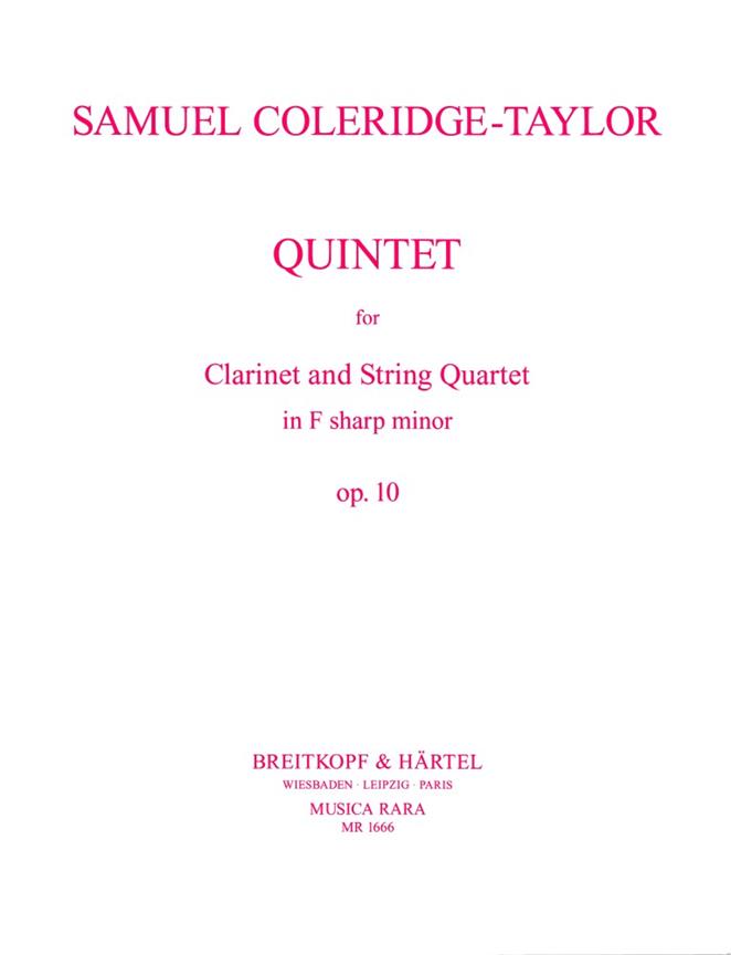 Samuel Coleridge-Taylor: Quintett in fis-moll op. 10