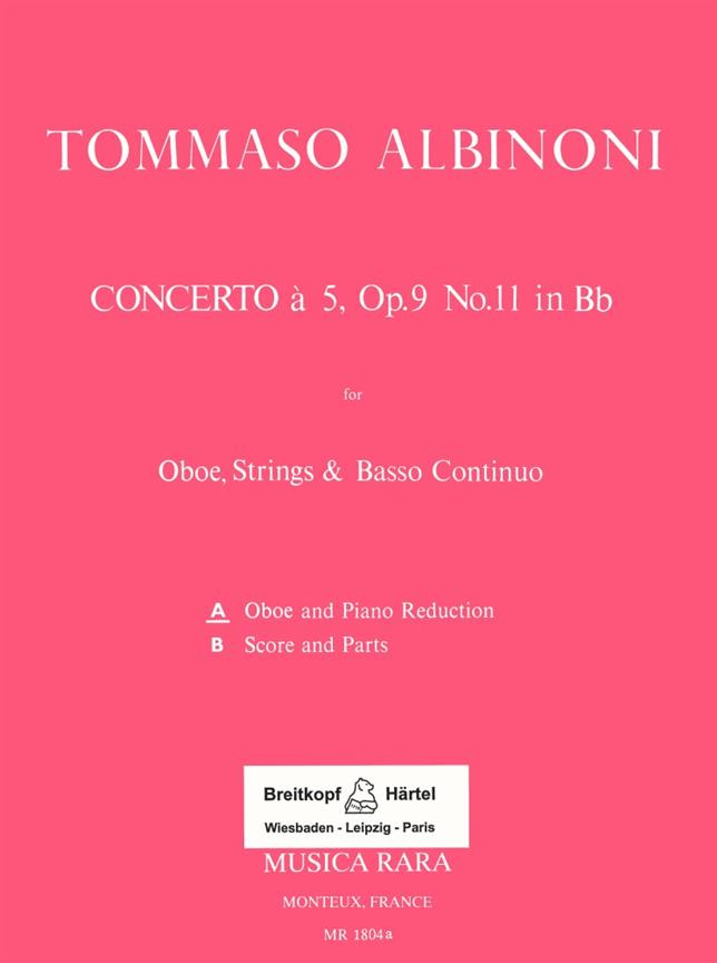 Tomaso Albinoni: Concerto a 5 in B op. 9/11