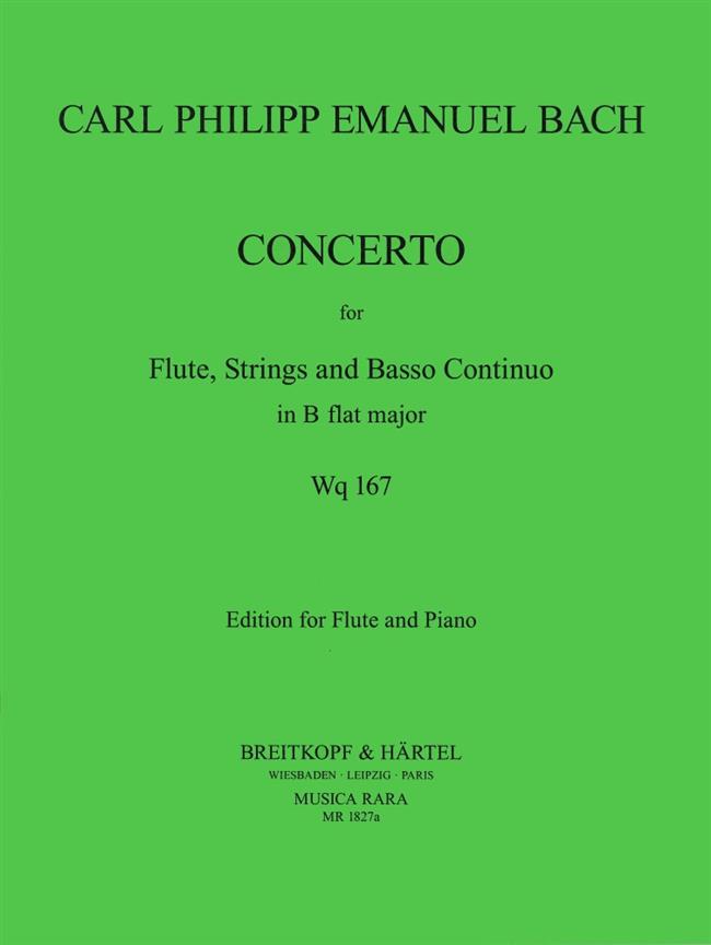 Carl Philipp Emanuel Bach: Flötenkonzert B-dur Wq 167