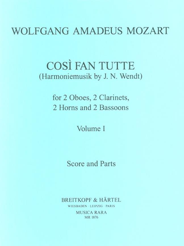 Wolfgang Amadeus Mozart: Cosi Fan Tutte Band I