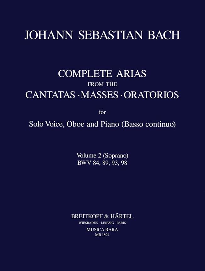 Bach: Complete Arias - Sämtliche Arien Band 2 (Sopraan)