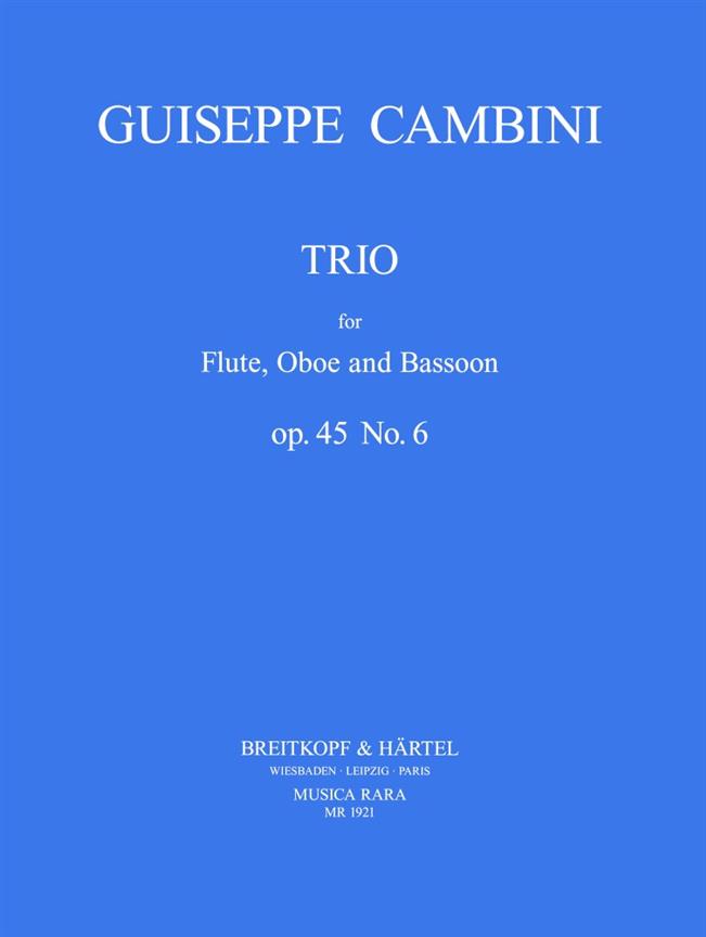 Giuseppe M.G. Cambini: Trio op. 45 Nr. 6
