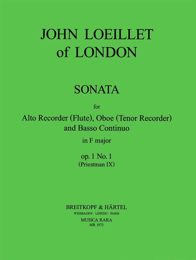 John Loeillet of London: Sonate in F op. 1/1