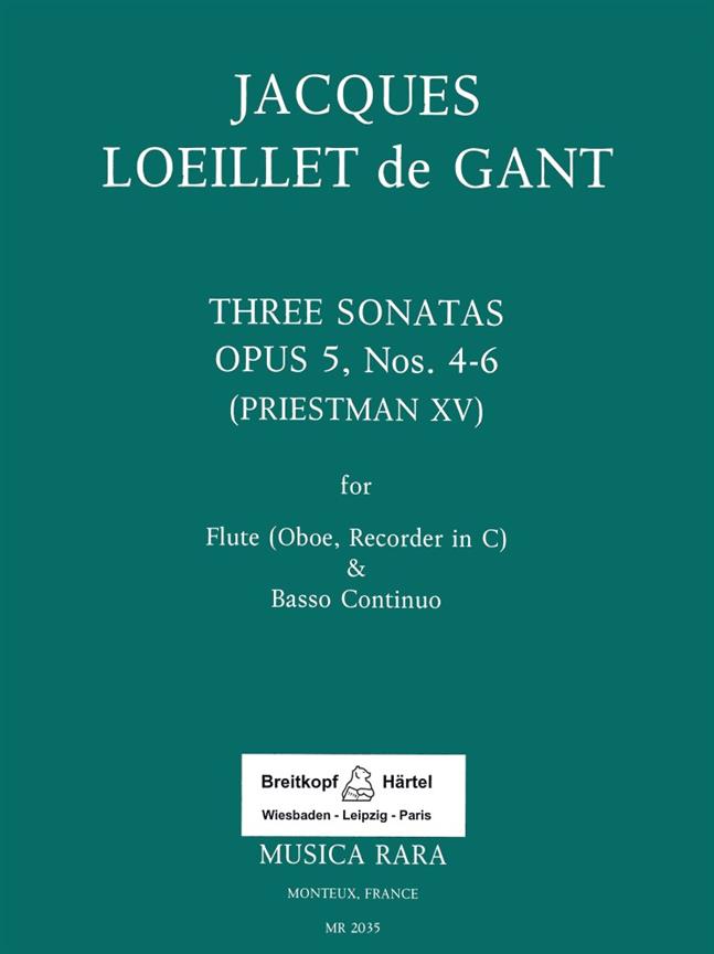 Jacques Loeillet: Sechs Sonaten op. 5/4-6