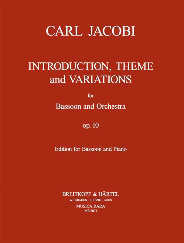 Carl Jacobi: Introd., Thema u. Var. op. 10