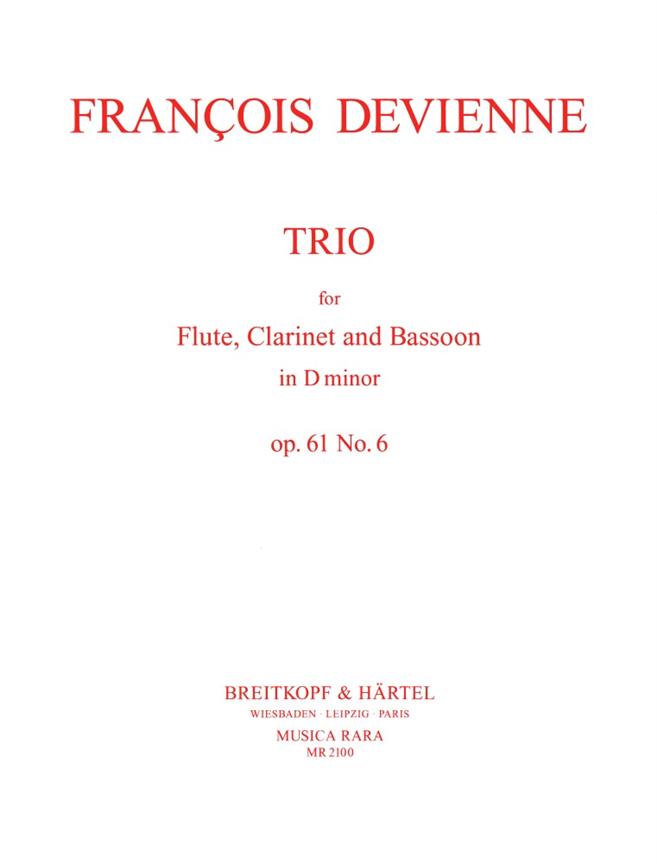 Francois Devienne: Trio in d op. 61 Nr. 6