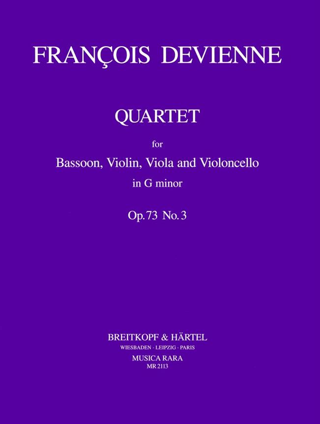 Francois Devienne: Quartett in g op. 73 Nr. 3