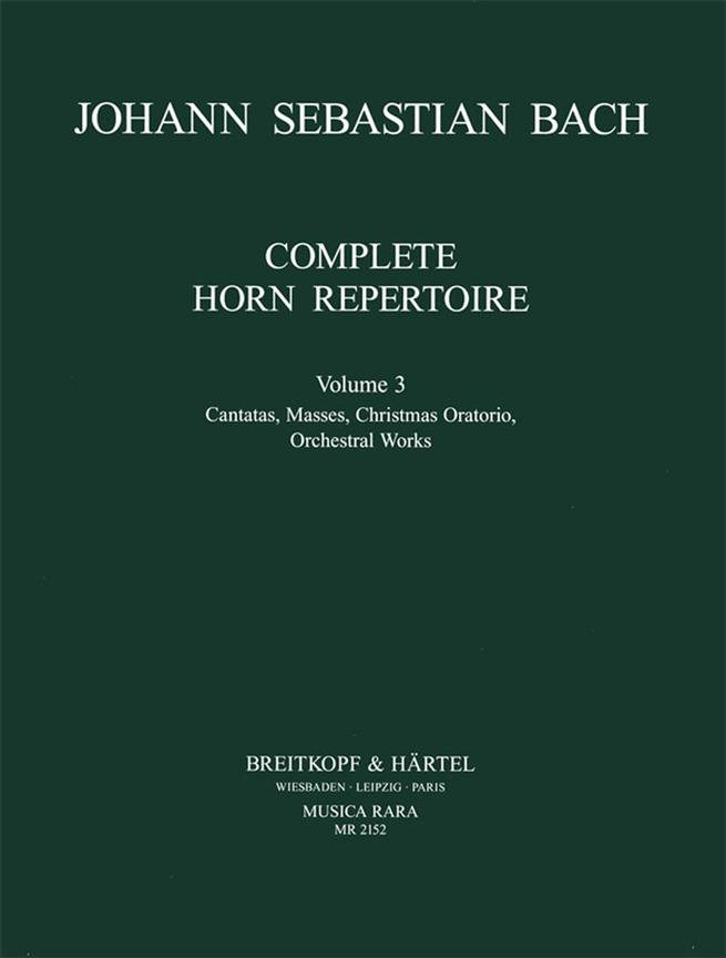 Bach: Orchesterstudien Horn Band III 