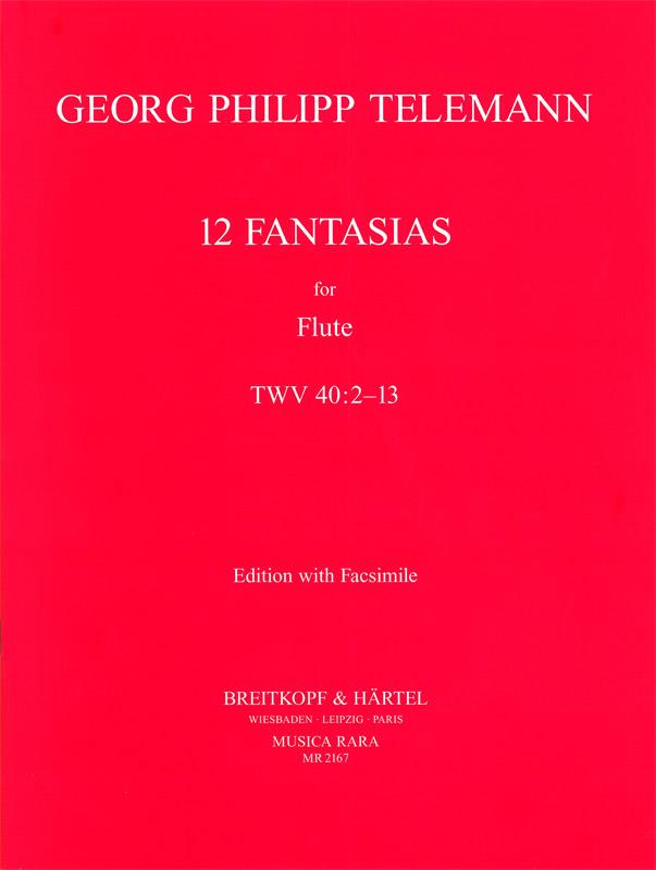 Georg Philipp Telemann: 12 Fantasien TWV40:2-13(With Facsimile)