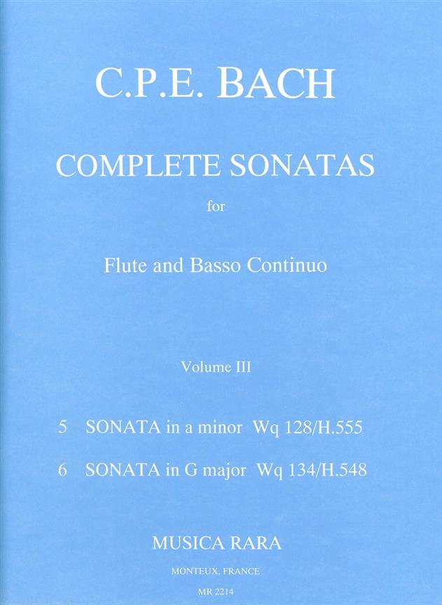Carl Philipp Emanuel Bach: Sonaten, Band 3 Wq 128,134