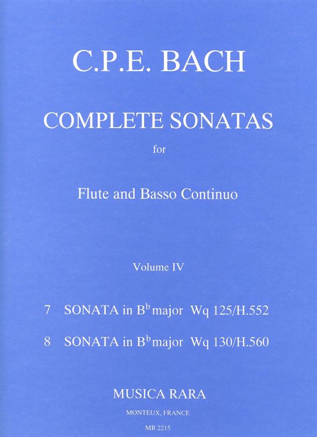 Carl Philipp Emanuel Bach: Sonaten, Band 4 Wq 125,130