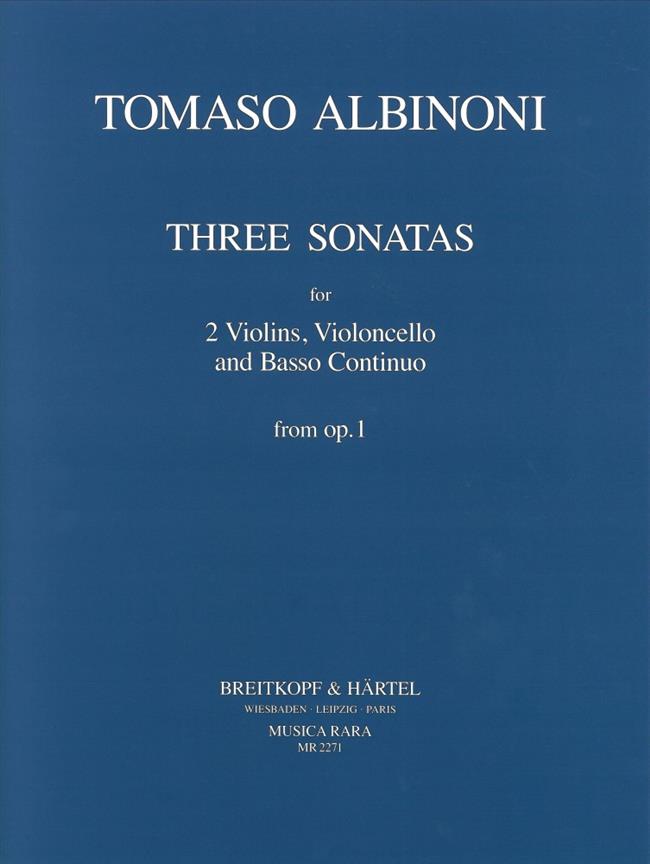 Tomaso Albinoni: Sonate a tre op.1 Heft 1: Nr. I-III