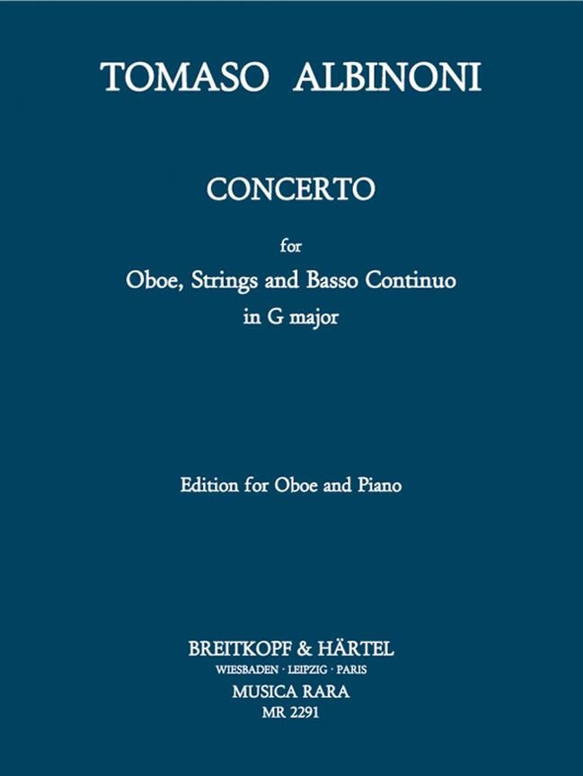 Tomaso Albinoni: Concerto G-dur for Oboe, Str , B.c.