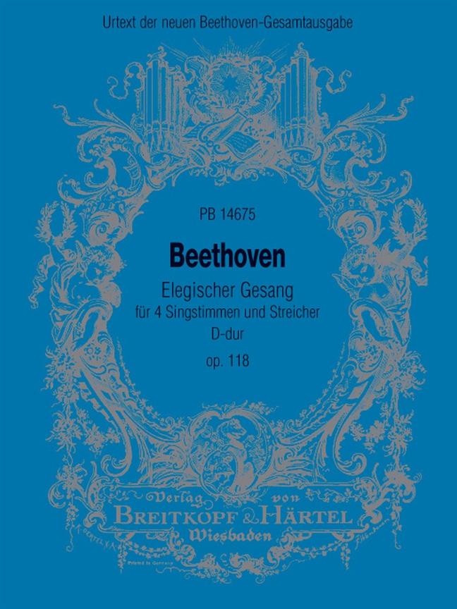 Ludwig van Beethoven: Elegischer Gesang op. 118 (Partituur)