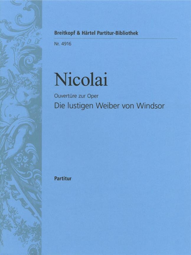 Otto Nicolai: Lustigen Weiber v.Windsor.Ouv.