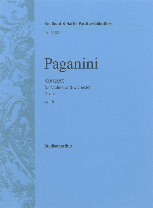 Niccolò Paganini: Violinkonzert D-dur op. 6