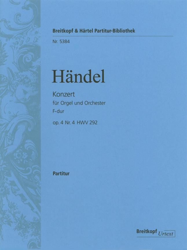 Georg Friedrich Händel: Orgelkonzert F op. 4/4 HWV 292