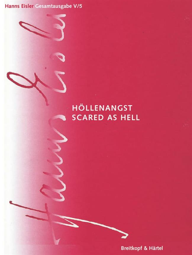 Hanns Eisler: HEGA Serie V Band 5(Höllenangst (1948))