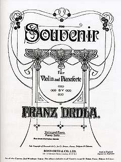 Franz Drdla: Souvenir for Violin And Piano