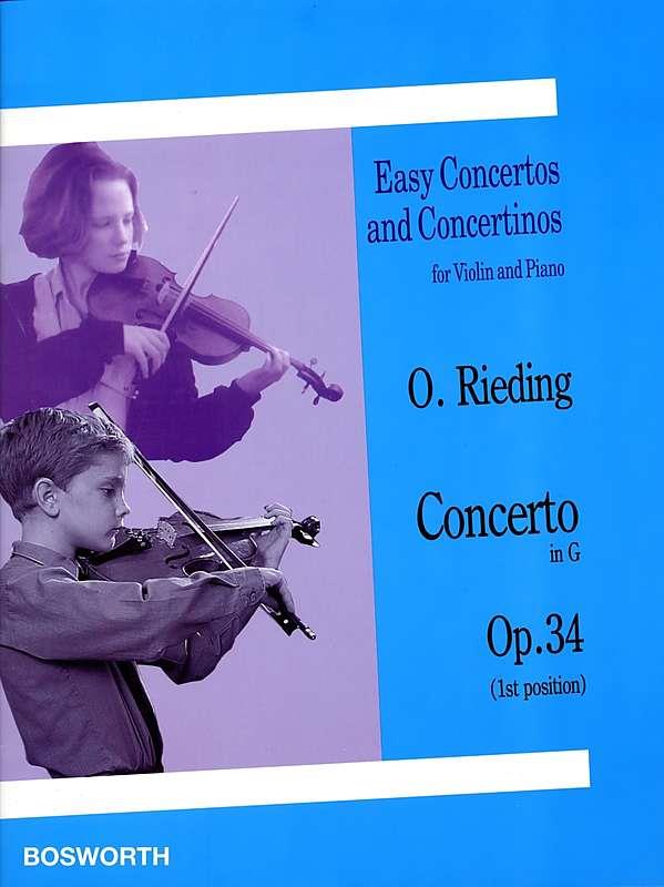 Oskar Rieding: Concerto in G for Violin And Piano Op.34