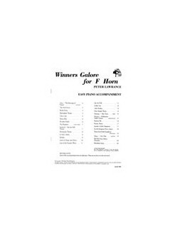 Peter Lawrance: Winners Galore for Horn in F - Piano Accompaniment