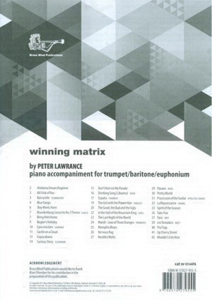 Winning Matrix for Trumpet/Bariton/Euphonium