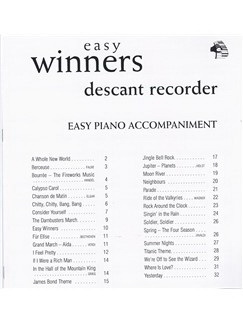 Easy Winners (Piano Accompaniments)