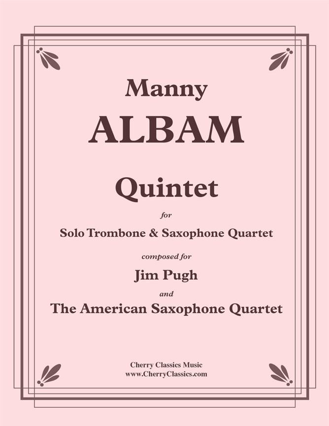 Manny Albam: Quintet fuer Trombone and Saxophone Quartet