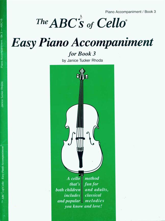 The Abcs Of Cello Easy Piano Accompaniment