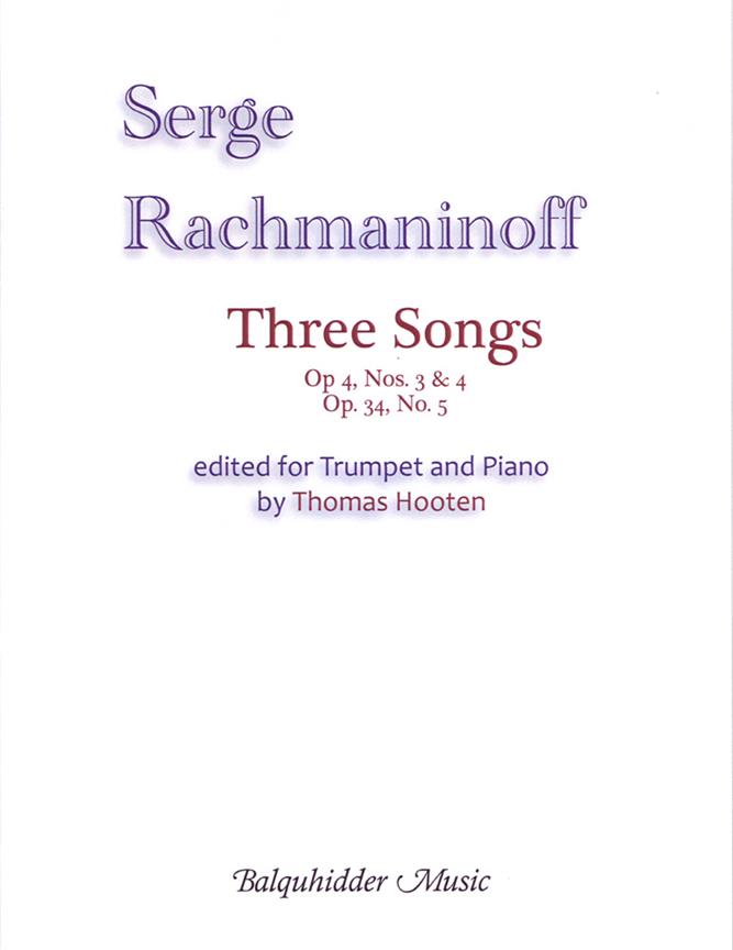 Rachmaninov: Three Songs (Trompet)