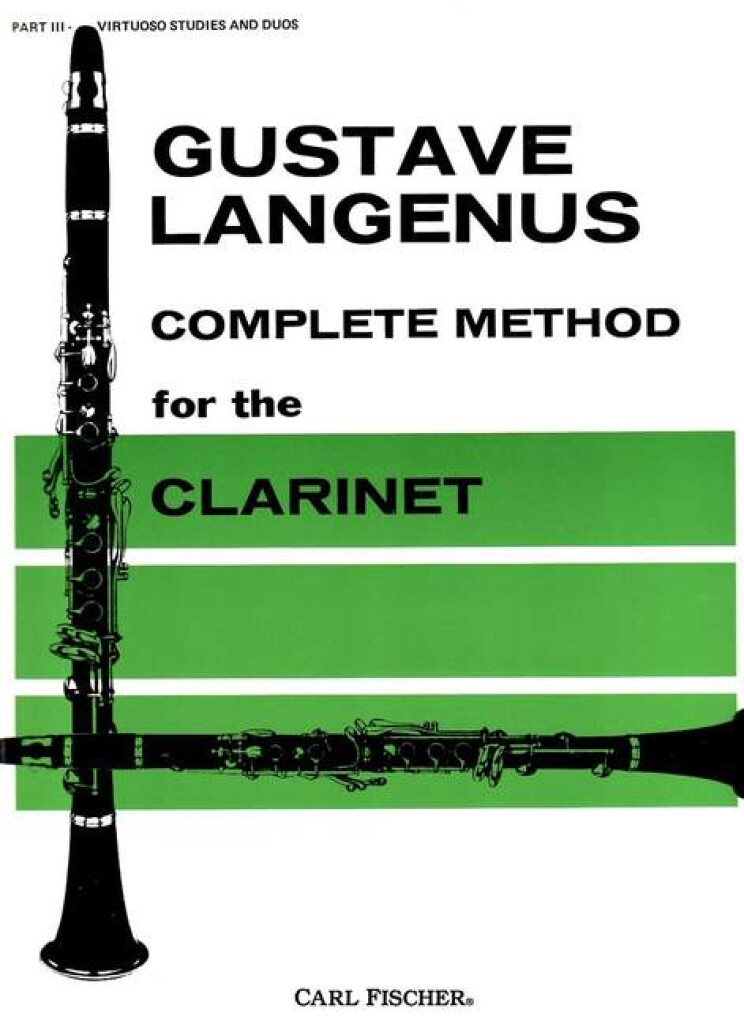 Langenus: Complete Method For Clarinet Vol. 3
