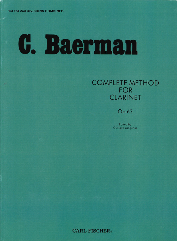 Baermann: Complete Method for Clarinet op. 63/1/2