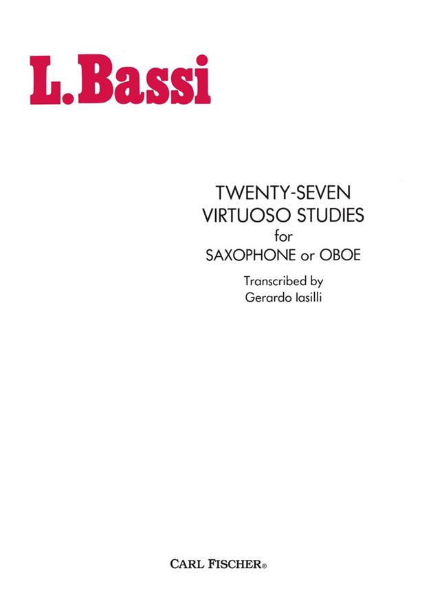 Luigi Bassi: 27 Virtuose Etudes (Saxofoon)
