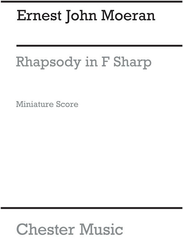 Moeran: Rhapsody In F Sharp (Miniature Score)