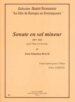 Sonate en sol min. BWV1020