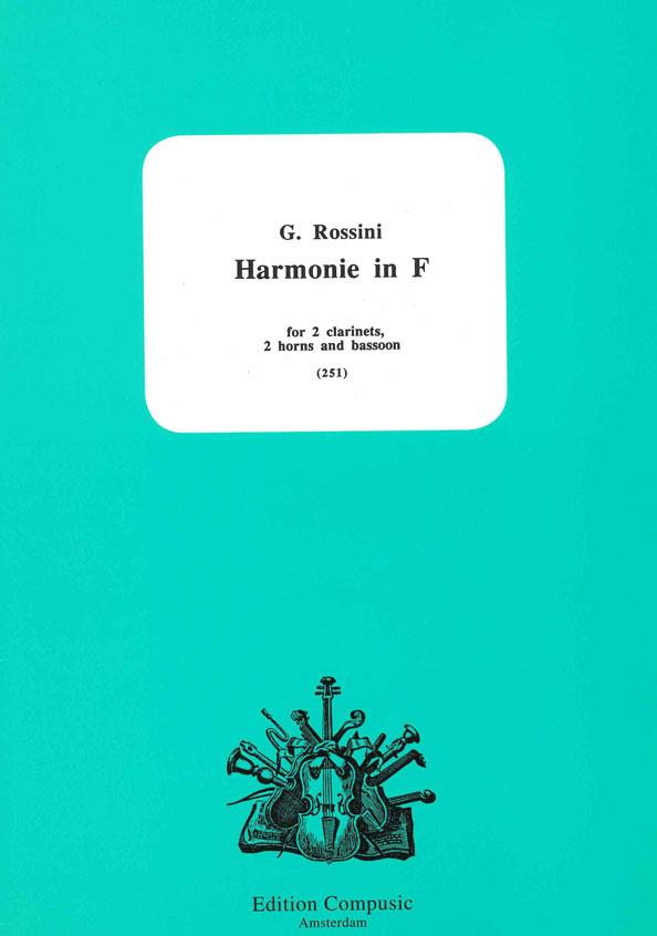 Rossini: Harmonie in F for 2 clars, 2 horns and bassoon