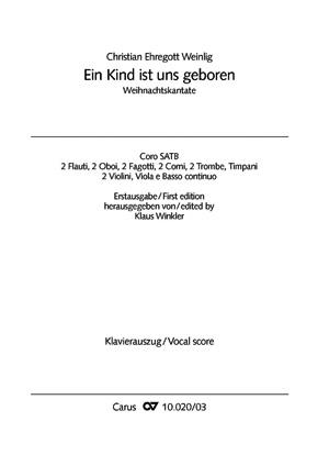 Ehregott: Ein Kind ist uns geboren